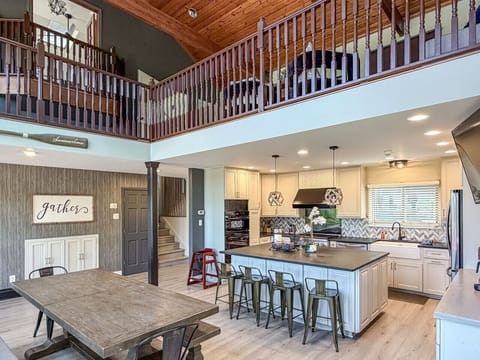 Great Room Kitchen and Upper Loft