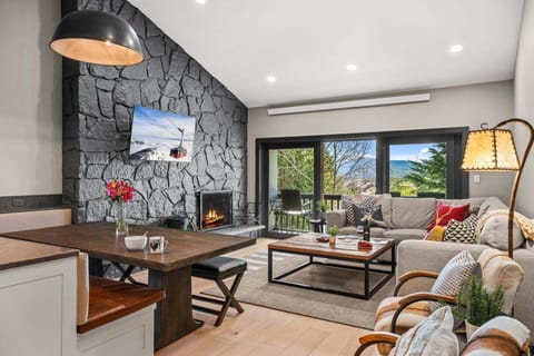 Living Room with Fire Place