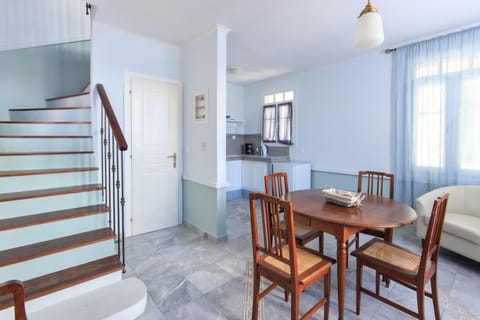 Villa, 2 Bedrooms, Terrace | Living area | Flat-screen TV, fireplace