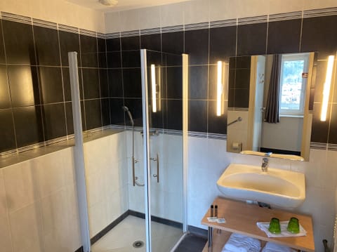 Deluxe Double Room | Bathroom | Hair dryer, bathrobes, towels