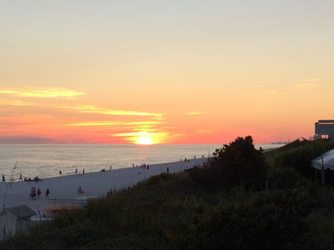 Walk over to beach for sensational sunsets 