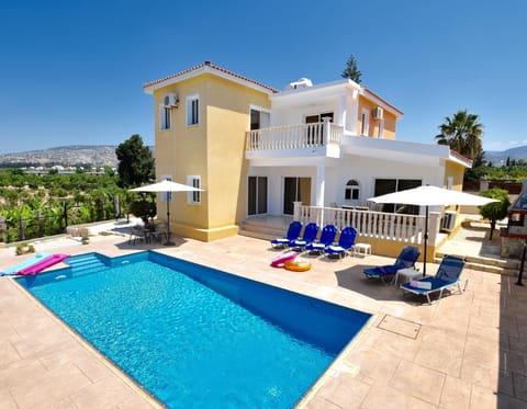 Rear of villa
