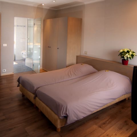 Basic Double Room, 2 Twin Beds | Desk, free WiFi, bed sheets