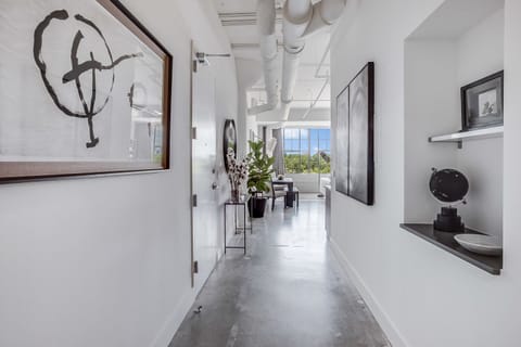 Beautiful Hallway with Paintings