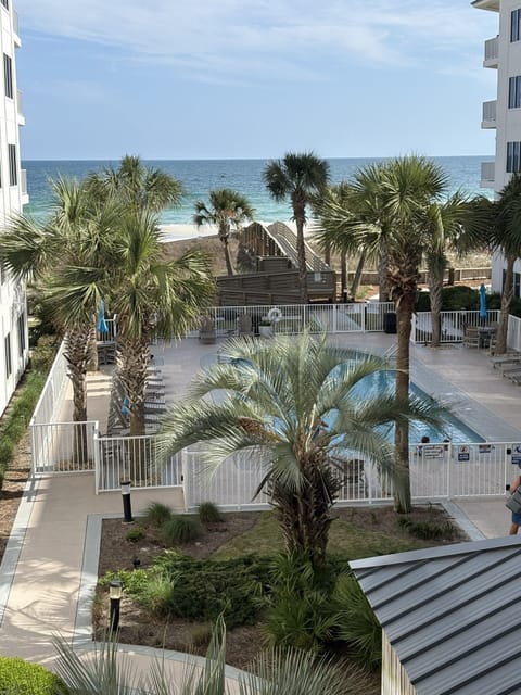 A view from the balcony.