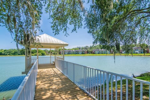 Gazebo off of pool area going out into Hendricks Lake
