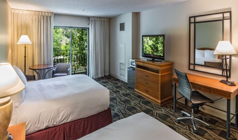 Hypo-allergenic bedding, pillowtop beds, desk, iron/ironing board