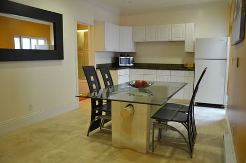 Dining room and kitchenette