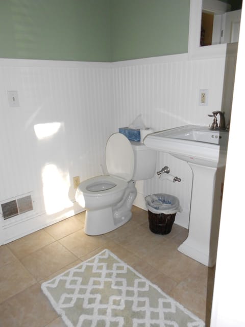 First floor bathroom with shower.