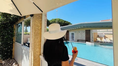 Indoor pool, outdoor pool, open 10:00 AM to 8:00 PM, sun loungers
