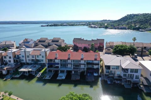 Arial - Back- red roof bldg