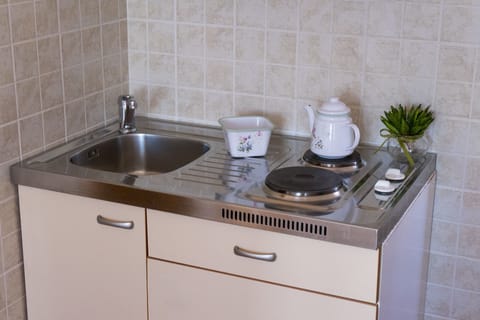 Apartment, 1 Bedroom, Sea View | Private kitchen | Fridge, electric kettle