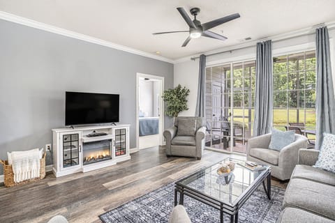 Living Room with TV/Fireplace
