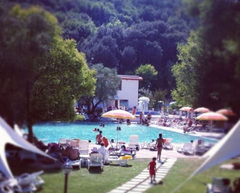 Indoor pool, seasonal outdoor pool