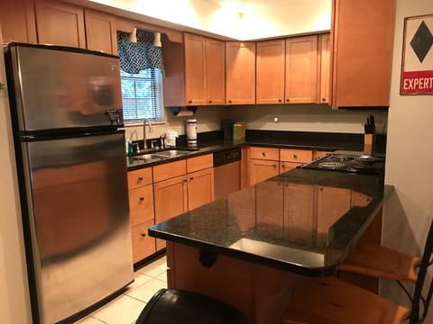 Granite countertops, updated kitchen