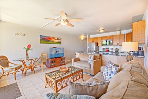 42" plasma TV with entertainment center. Relax while you hear the sound of wave