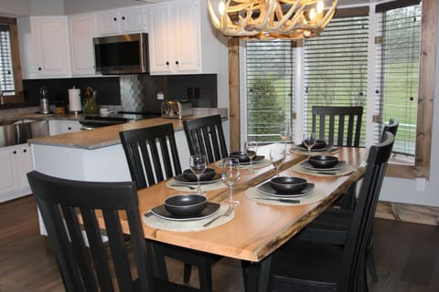 The live edge solid maple table is one of a kind commissioned for Holly 5