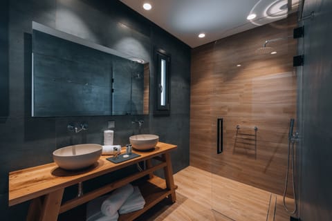 Villa | Bathroom | Shower, hair dryer, bathrobes, slippers