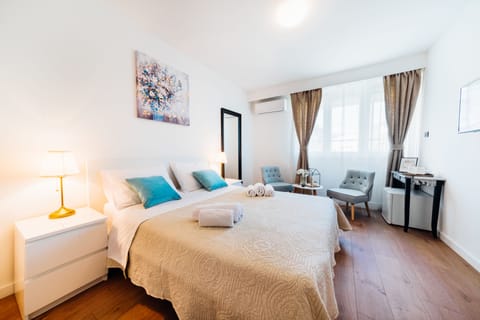 Double Room (2) | Premium bedding, blackout drapes, soundproofing, iron/ironing board