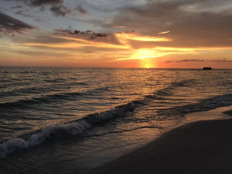 Sunsets on the beach
