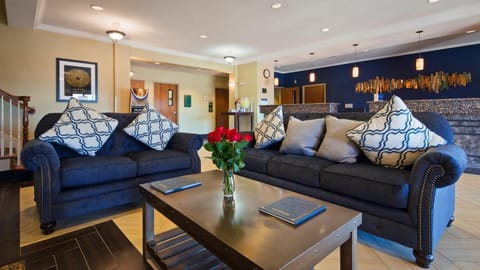 42-inch flat-screen TV with cable channels, TV