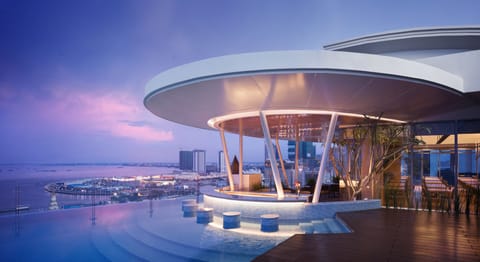 Poolside bar