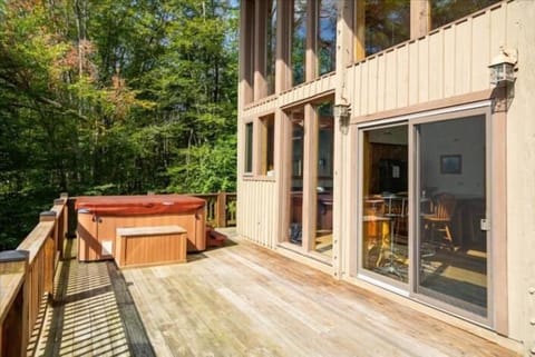 Deck Area with Hot Tub
