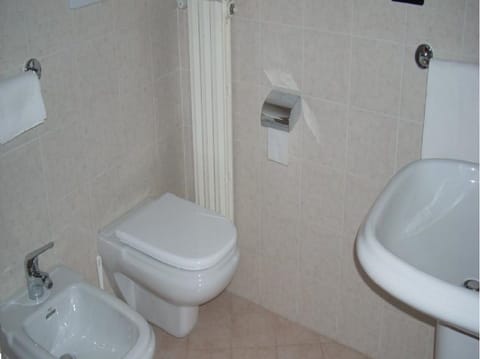 Shower, free toiletries, hair dryer, bidet