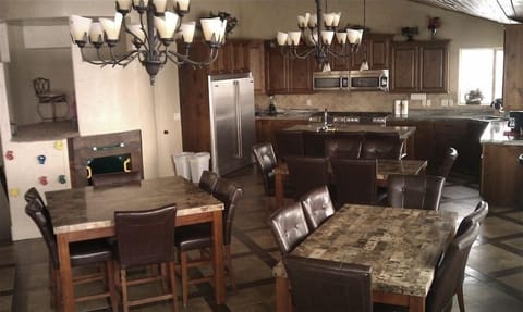 Bistro dining area and kitchen bar, Seats 38 people.