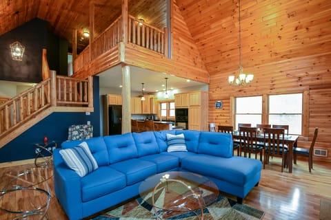 Spacious open concept living area