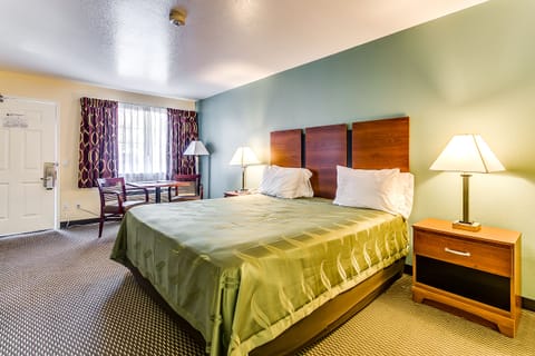 Down comforters, individually furnished, desk, blackout drapes