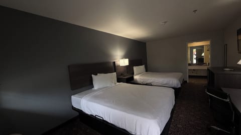 Room, 2 Queen Beds, Non Smoking | Down comforters, individually furnished, desk, blackout drapes