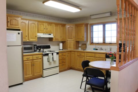Spacious kitchen stocked with everything you need to prepare and enjoy delicious