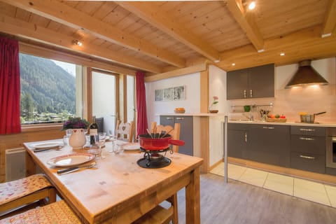 Kitchen and dining area