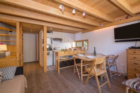 Wall mounted HDTV in the living space