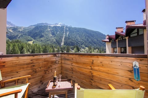 Sunny balcony with an amazing view