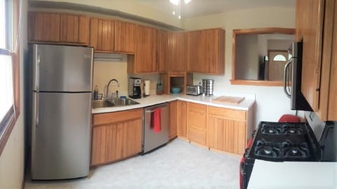 Kitchen with stainless appliance and new Keruig K- slim