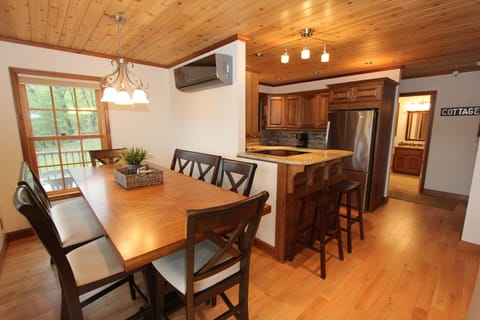 Fantastic brand new dining room table to enjoy that family dinner.