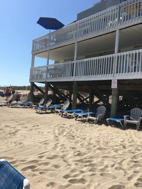 Beach in front of units 
