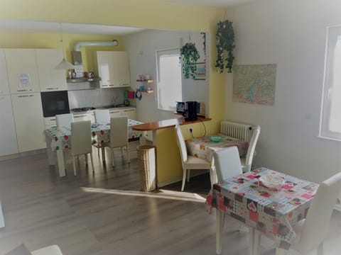 Shared fridge, microwave, coffee/tea maker