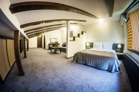 Superior Studio Suite, 1 King Bed with Sofa bed, Park View | Premium bedding, minibar, in-room safe, desk