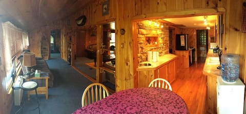 Galley Kitch & waterside room as viewed from kitch table. Master BR back left