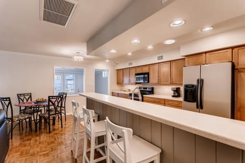 Open concept area with spacious Kitchen