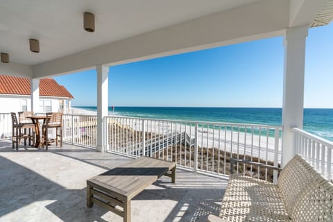 View From Upstairs Beachfront Deck