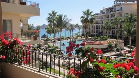Premium ocean view from patio toward the bay and Lands End. Views of the 2-pools
