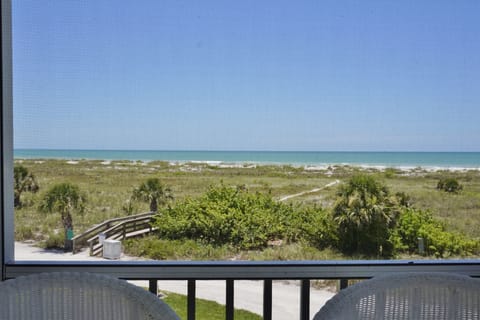 Balcony with Ocean View in Florida Beachfront Condo - Relaxing balcony with ocean view in Florida beachfront condo, perfect for a wedding party's stay.