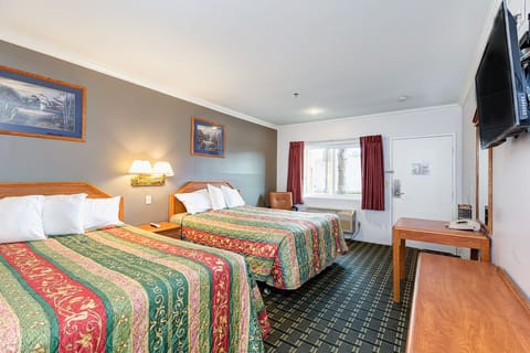 Standard Room, 2 Queen Beds | Desk, iron/ironing board, free WiFi, bed sheets