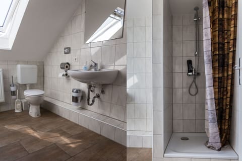 Shower, free toiletries