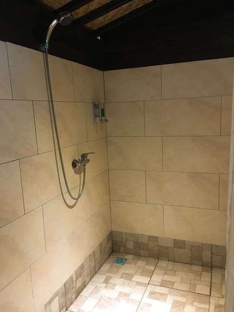 Queen Room with Balcony | Bathroom shower