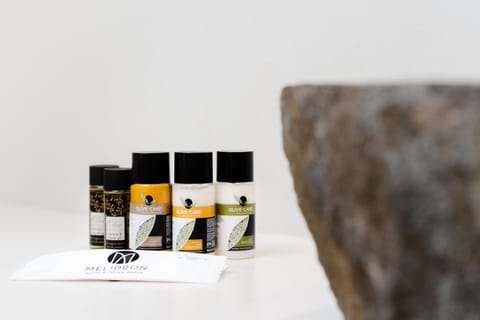 Shower, free toiletries, hair dryer, slippers